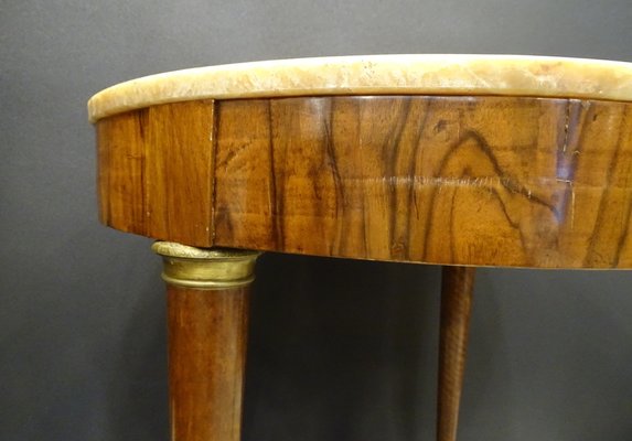 Empire Watchmaker's Table in Mahogany Wood, Marble and Bronze, France, 1800s-NUC-1309458