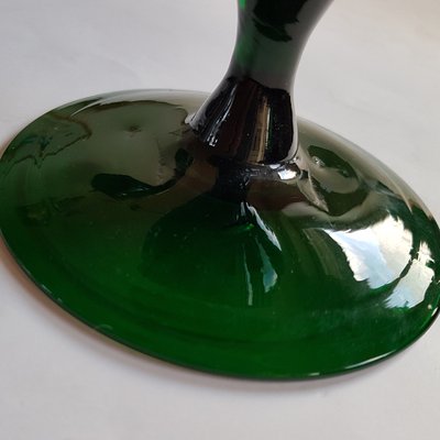 Empoli Verde Etruscan Glass Pitcher / Vase, 1940s-NUX-1355228