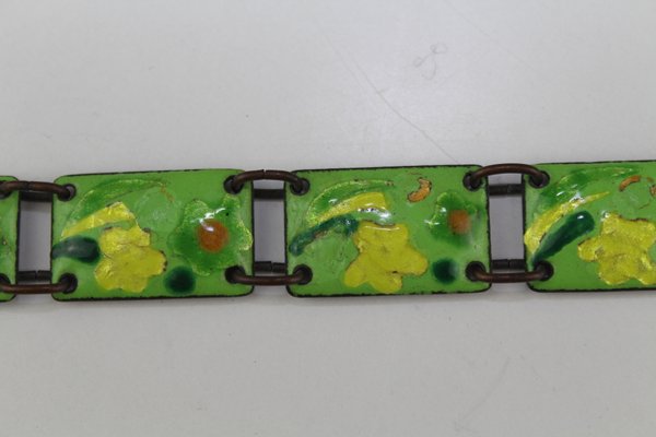 Enamel Bracelet from Atelier Casanova, 1950s-ZWH-786973