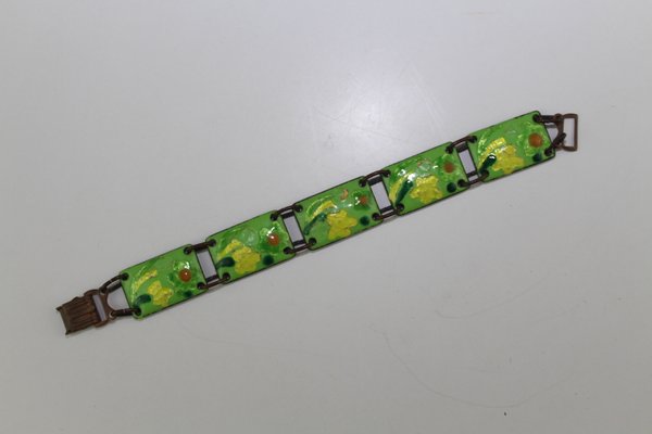 Enamel Bracelet from Atelier Casanova, 1950s-ZWH-786973