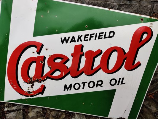 Enamel Castrol Sign, 1960s-IRH-646405