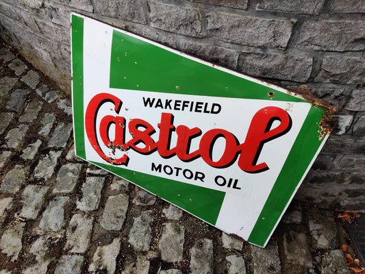 Enamel Castrol Sign, 1960s-IRH-646405