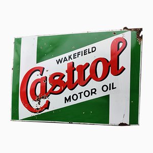 Enamel Castrol Sign, 1960s-IRH-646405