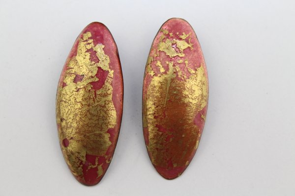 Enamel Earclips from Atelier Casanova, 1950s, Set of 5-ZWH-787002