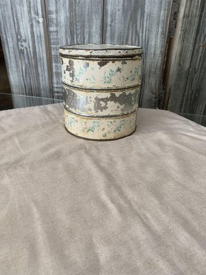 Enamel Flour Container, 1950s-OXJ-1754245