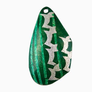 Enamel Necklace Pendant from Atelier Casanova, 1950s-ZWH-786972