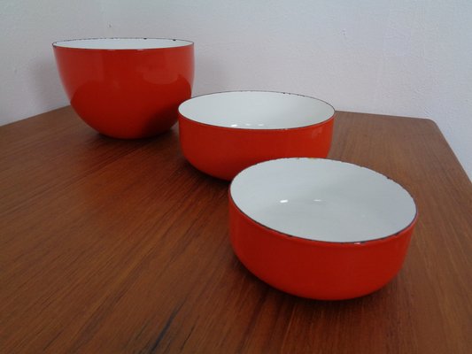 Enameled Bowl by Kaj Franck for Arabia, 1960s, Set of 3-RDW-1027404