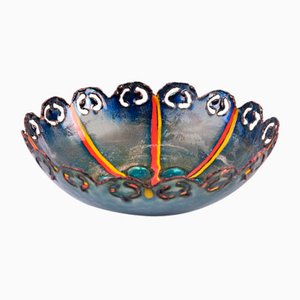 Enameled Copper Bowl by Studio Cellini Pesaro, Italy-LBS-1384395