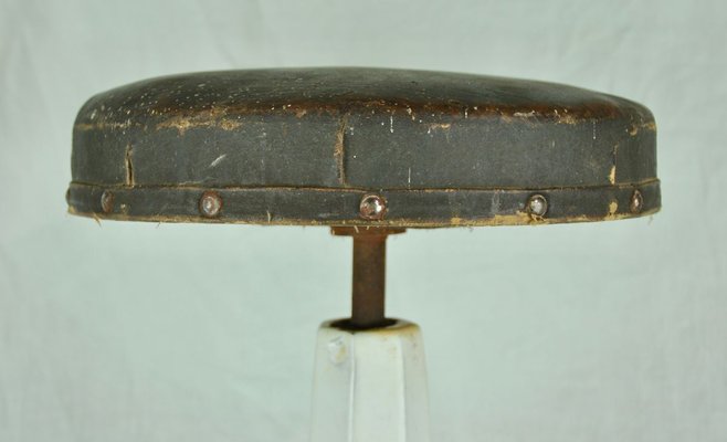 Enameled Metal Dental Stool, 1940s-ROJ-724964