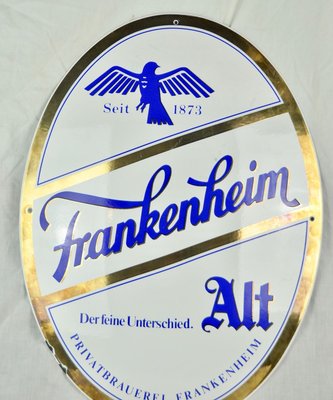 Enameled Metal Frankenheim Sign, 1960s-ROJ-714990