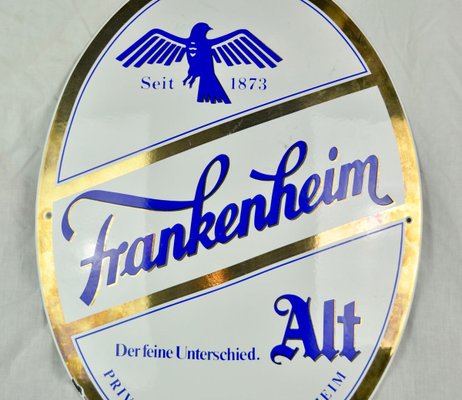 Enameled Metal Frankenheim Sign, 1960s-ROJ-714990