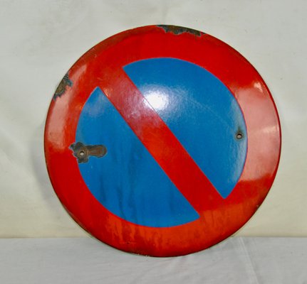 Enameled No Parking Sign, 1950s-ROJ-614370