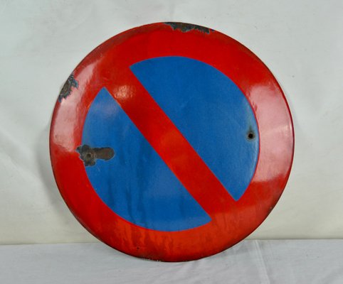 Enameled No Parking Sign, 1950s-ROJ-614370