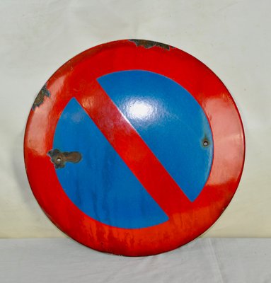 Enameled No Parking Sign, 1950s-ROJ-614370