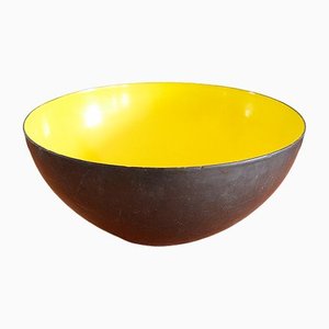 Enameled Steel Bowl by Herbert Krenchel for Torben Ørskov, 1950s-OV-1220358