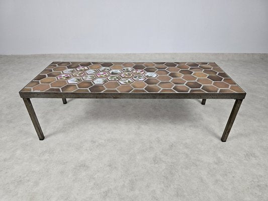 Enameled Stoneware Coffee Table by Roger Capron 1960s-DOA-2041353