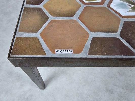 Enameled Stoneware Coffee Table by Roger Capron 1960s-DOA-2041353