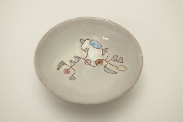 Enamelled Ceramic Bowl by Jean Rivier, Vallauris, 1950s-NEN-2022905