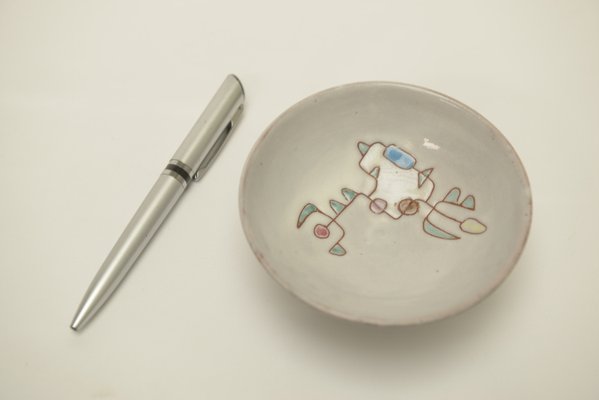 Enamelled Ceramic Bowl by Jean Rivier, Vallauris, 1950s-NEN-2022905