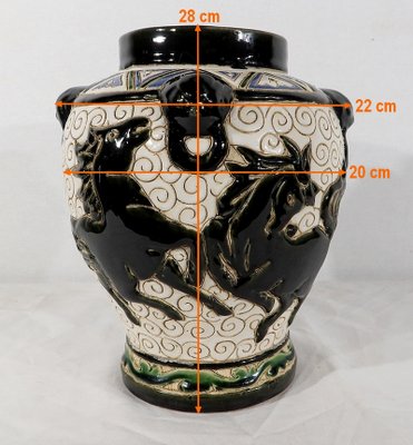 Enamelled Ceramic Vase, China-RVK-1169690