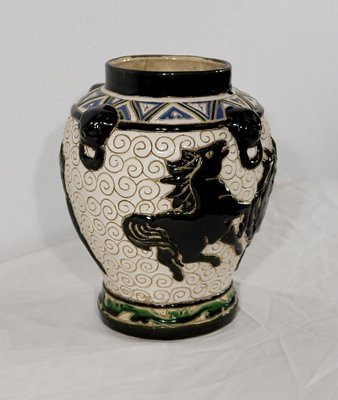 Enamelled Ceramic Vase, China-RVK-1169690