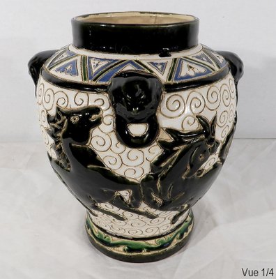 Enamelled Ceramic Vase, China-RVK-1169690