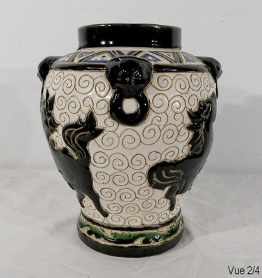 Enamelled Ceramic Vase, China-RVK-1169690