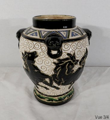 Enamelled Ceramic Vase, China-RVK-1169690