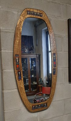 Enamelled Metal Mirror by Siva Poggibonsi, 1950s-PWG-2020469