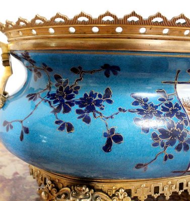 Enamelled Porcelain Planter, Late 19th-Century-RVK-1004453