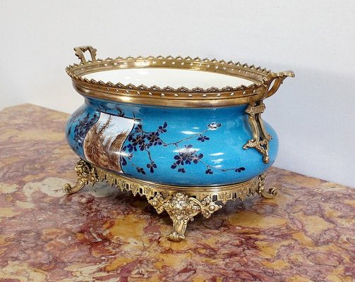 Enamelled Porcelain Planter, Late 19th-Century-RVK-1004453