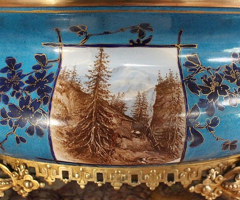 Enamelled Porcelain Planter, Late 19th-Century-RVK-1004453