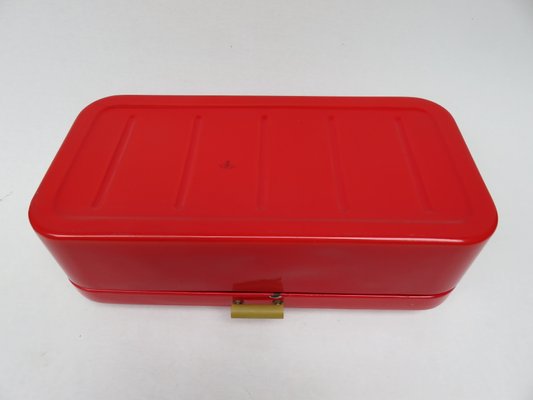 Enamelled Red Bread Box, 1940s-EY-1010626