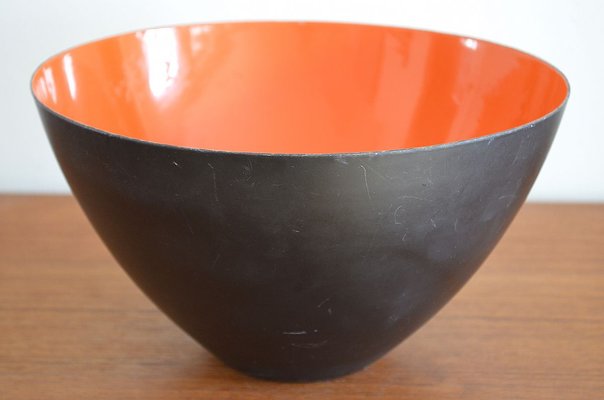 Enamelled Steel Bowl by Herbert Krenche for Torben Ørskov, 1950s-OV-745898