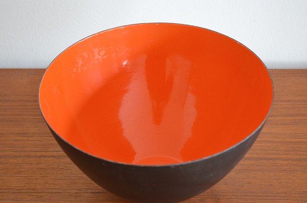 Enamelled Steel Bowl by Herbert Krenche for Torben Ørskov, 1950s-OV-745898