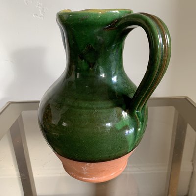 Enamelled Terracotta Carafe Pitcher, 1970s-VBM-1741459