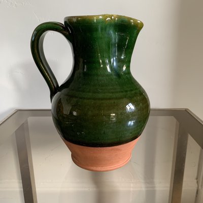 Enamelled Terracotta Carafe Pitcher, 1970s-VBM-1741459