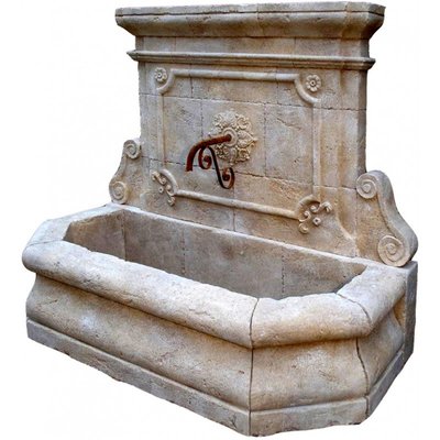 End 20th Century Large French Fountain in Limestone-FDW-2019662