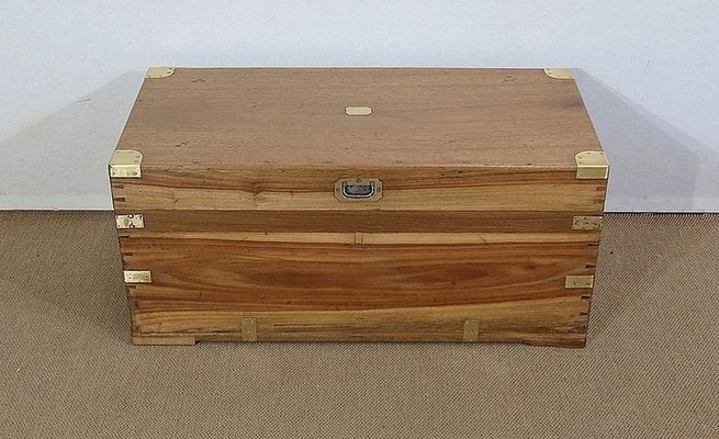 End of 19th Century Camphor and Blond Mahogany Travel Trunk-RVK-1312997