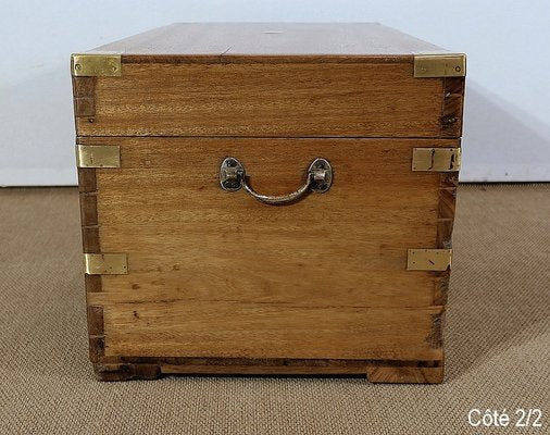 End of 19th Century Camphor and Blond Mahogany Travel Trunk-RVK-1312997