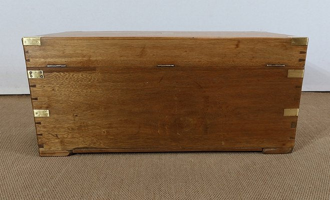 End of 19th Century Camphor and Blond Mahogany Travel Trunk-RVK-1312997