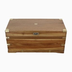 End of 19th Century Camphor and Blond Mahogany Travel Trunk-RVK-1312997