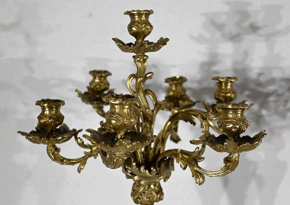 End of 19th Century Louis XV Gilded Bronze Candelabra-RVK-1718256