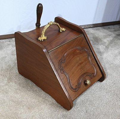 End of 19th Century Mahogany Charcoal Box, England-RVK-1702724