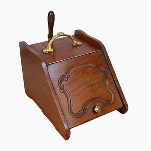 End of 19th Century Mahogany Charcoal Box, England-RVK-1702724