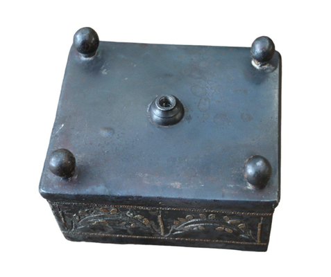 End of the 18th Century Steel Sewing Box from Imperial Manufacture of Tula, Russia-RIK-1814040