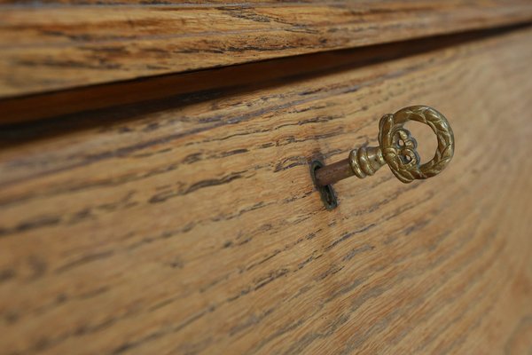 English Arts and Crafts Secretary Bookcase, 1910s-YSY-1754390