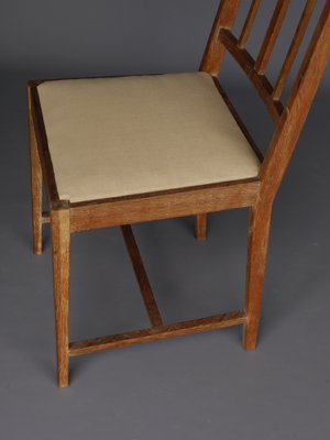 English Arts & Crafts Oak Side Chair. 1930s-ZBW-1354783