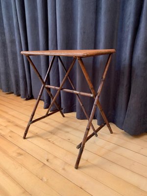 English Bamboo Side Table, 1920s-RTR-838288