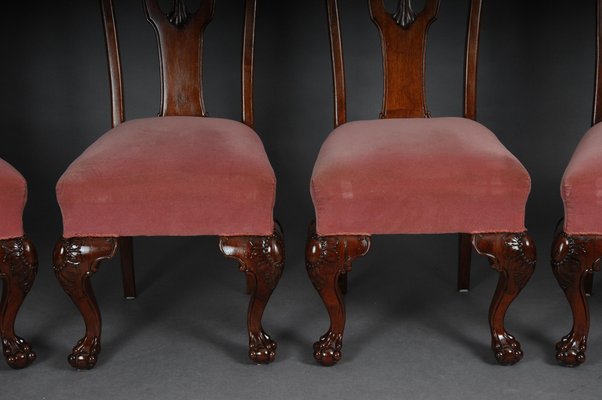 English Baroque Chairs, 1880s, Set of 4-FLW-1401789